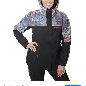 Womens ROXY Hawaiian tropic jetty block jacket